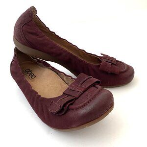 Abeo B.I.O System Tatum Ballet Flats Burgundy